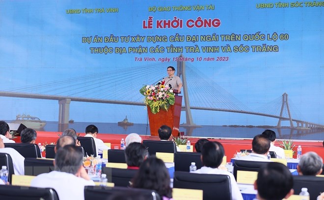 Thủ tướng phát lệnh khởi công Cầu Đại Ngãi bắc qua sông Hậu - ảnh 5