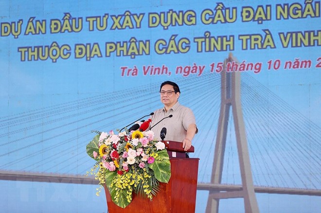 Thủ tướng phát lệnh khởi công Cầu Đại Ngãi bắc qua sông Hậu - ảnh 6