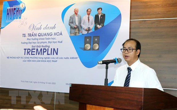 Vinh danh nhà khoa học Việt Nam nhận được giải thưởng Tremplin - ảnh 1