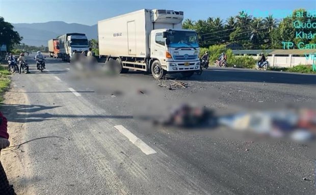 Khánh Hòa: Tai nạn giao thông liên hoàn làm 3 người tử vong tại chỗ - ảnh 1