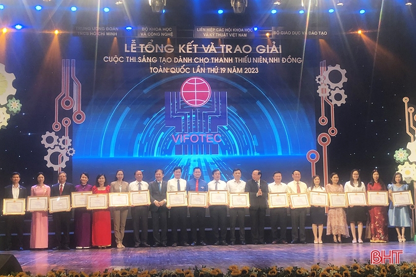 Hà Tĩnh nhận 2 giải thưởng tại Cuộc thi Sáng tạo thanh thiếu niên, nhi đồng toàn quốc 2023 - ảnh 2