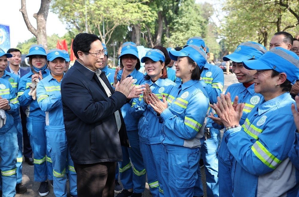 Thủ tướng Phạm Minh Chính thăm, chúc Tết người lao động tại Hà Nội - ảnh 10
