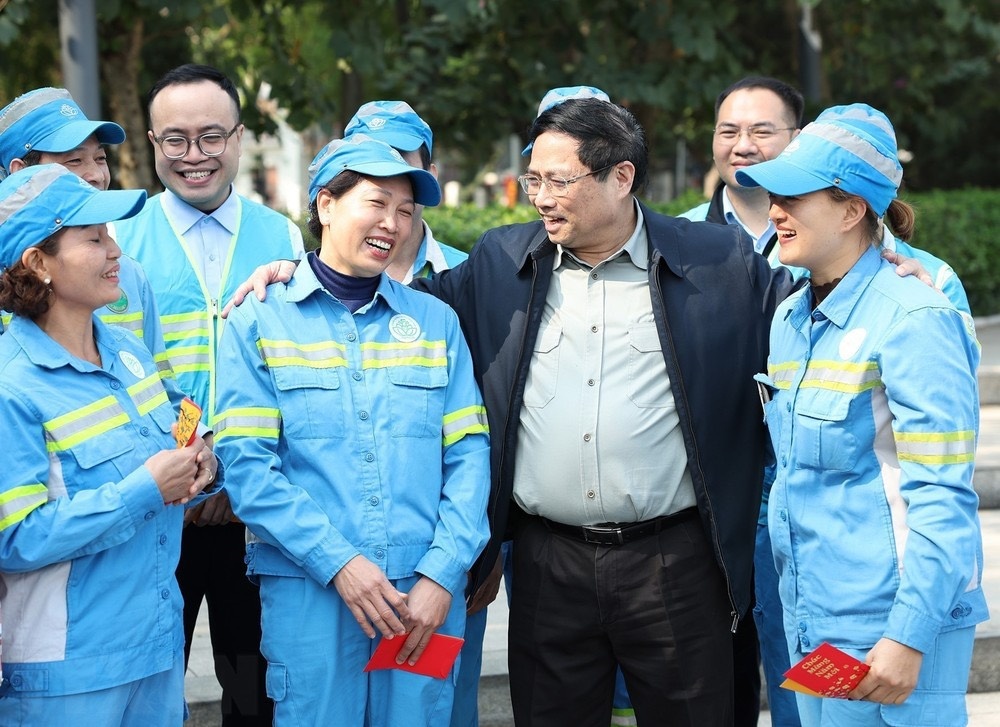 Thủ tướng Phạm Minh Chính thăm, chúc Tết người lao động tại Hà Nội - ảnh 8