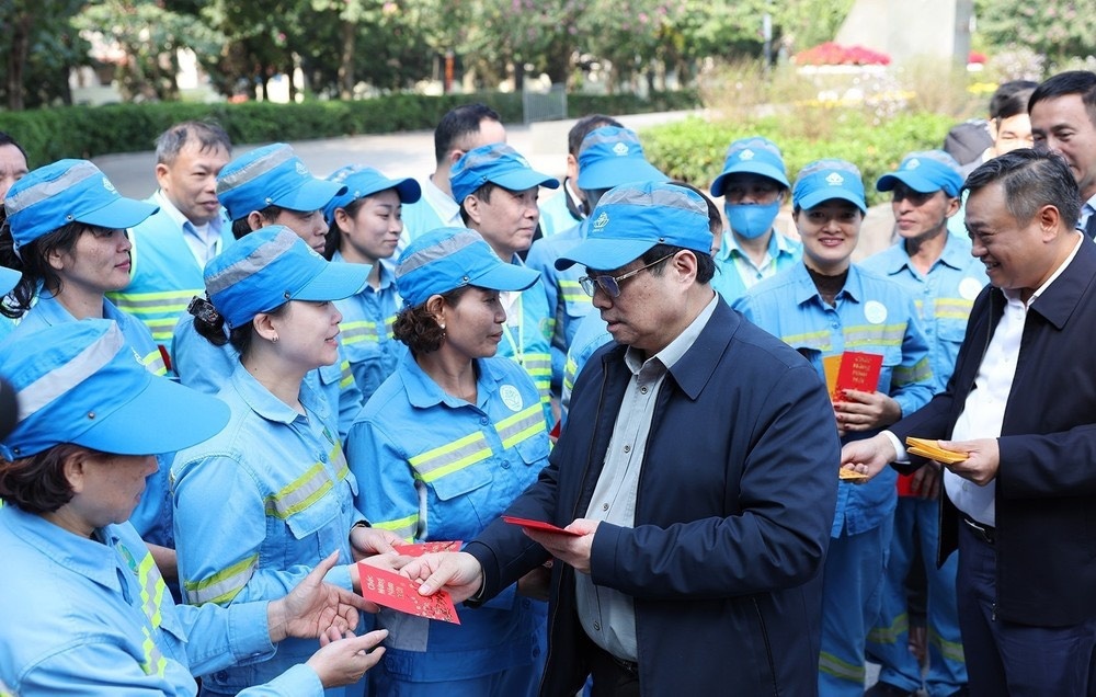 Thủ tướng Phạm Minh Chính thăm, chúc Tết người lao động tại Hà Nội - ảnh 7