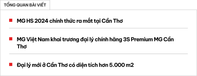MG HS 2024 tiếp tục tour ra mắt Việt Nam, nỗ lực lấy thêm thị phần từ Mazda CX-5 - ảnh 1