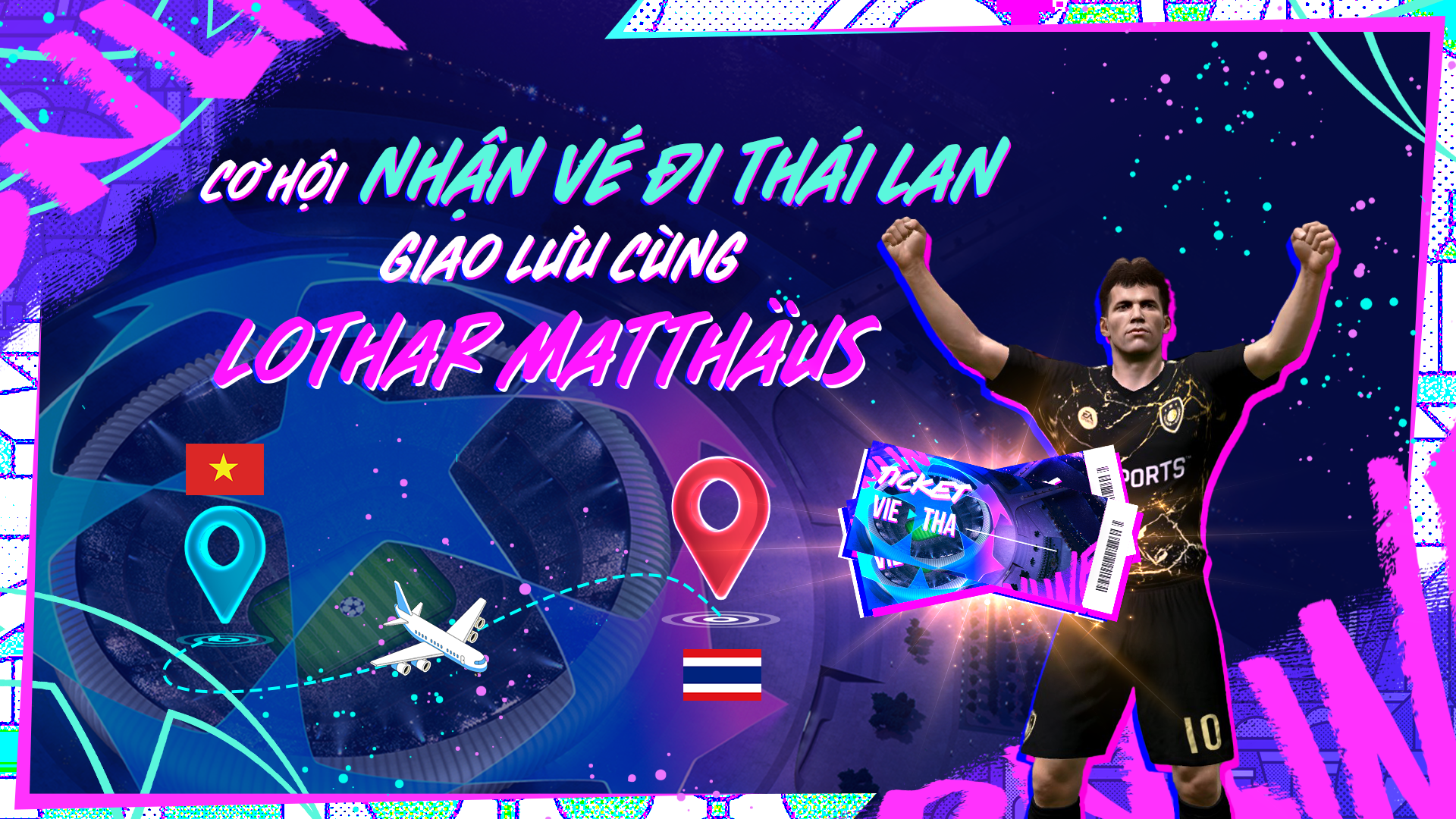 FC Online “chơi lớn” khi tặng vé đi Thái Lan giao lưu cùng cựu danh thủ Lothar Matthäus cho người chơi sự kiện miễn phí - ảnh 3