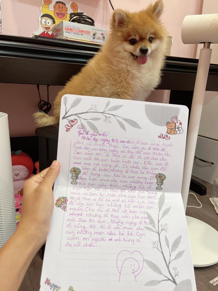Con gái cố nghệ sĩ Mai Phương viết thư tay gửi bảo mẫu: ''Con cảm ơn dì đã là cột dựa cho con'' - ảnh 2