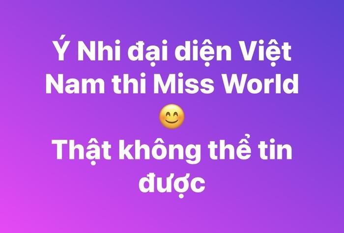 Cộng đồng mạng “dậy sóng” tranh cãi việc Hoa hậu Ý Nhi đại diện Việt Nam thi Miss World 2025 - ảnh 1