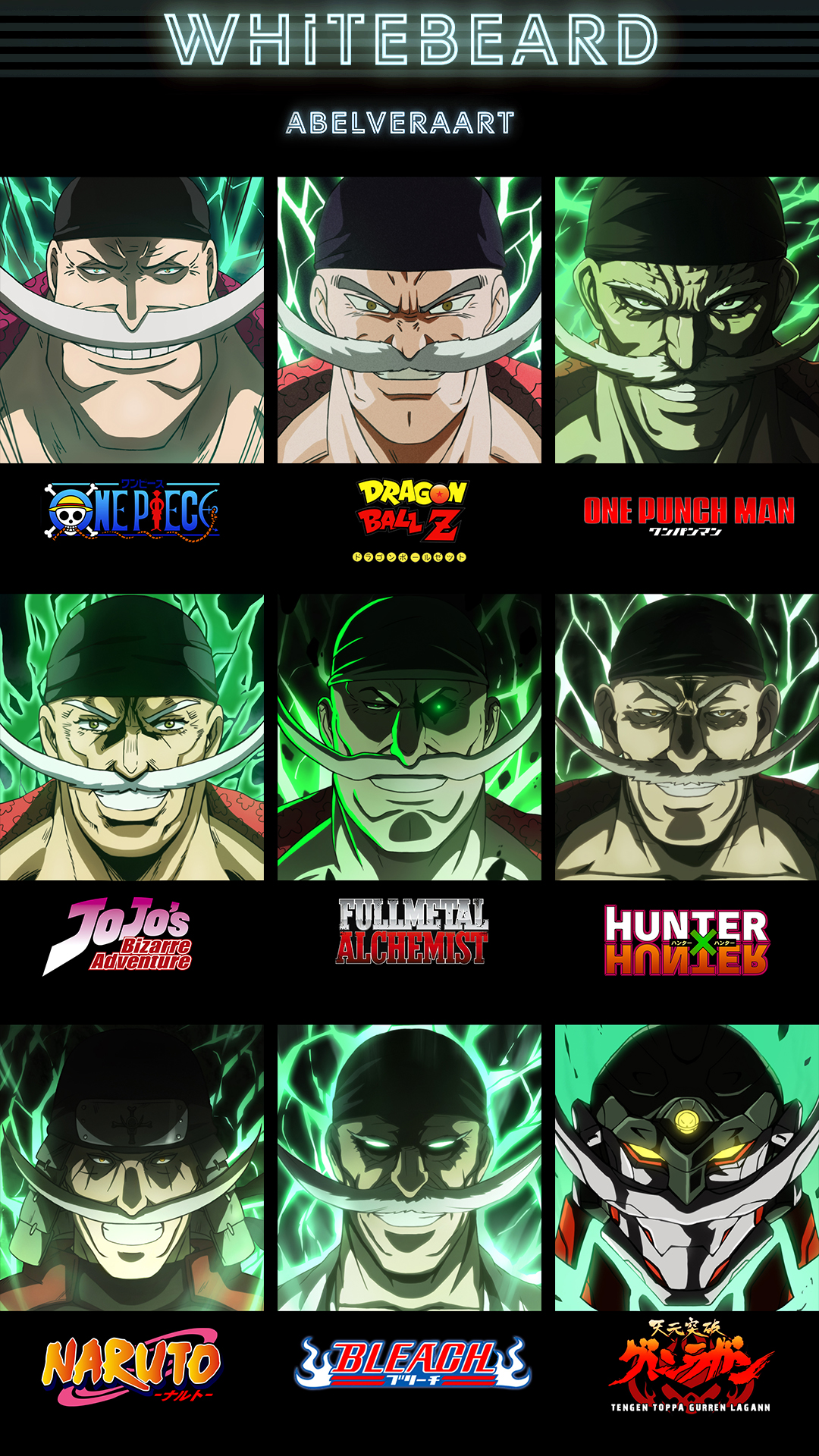 Dàn nhân vật One Piece và Jujutsu Kaisen biến hóa khác lạ theo 9 phong cách của các anime khác - ảnh 2