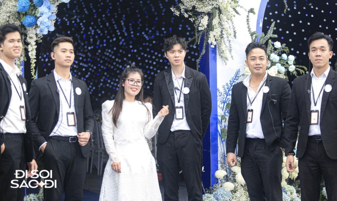 Quang Hải thuê dàn vệ sĩ hùng hậu bảo vệ Chu Thanh Huyền, không khác gì đám cưới sao hạng A showbiz - ảnh 6