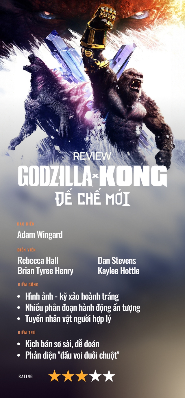 Godzilla x Kong: Đế Chế Mới - Quái vật đánh đấm mãn nhãn, tuyến nhân vật người không còn lạc lõng - ảnh 12
