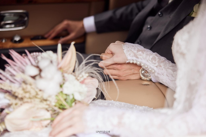 Lựa chọn khác biệt của cô dâu Chu Thanh Huyền khiến netizen tò mò lý do: Không làm nail, không mang giày cao gót - ảnh 5