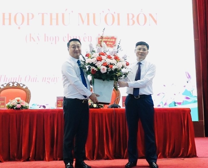Phó Bí thư huyện làm Chủ tịch HĐND huyện Thanh Oai - ảnh 1