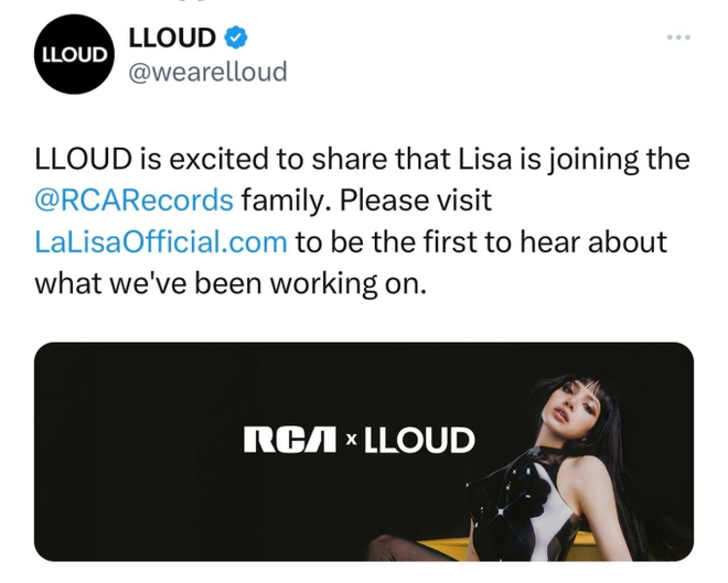 Lisa (BLACKPINK) công bố gia nhập hãng thu âm của Mỹ nhưng tạo hình 