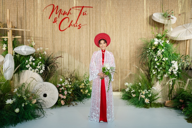 Cô dâu Minh Tú diện áo dài lấy cảm hứng từ mẹ, bó hoa cưới đặc biệt gây xúc động mạnh - ảnh 3