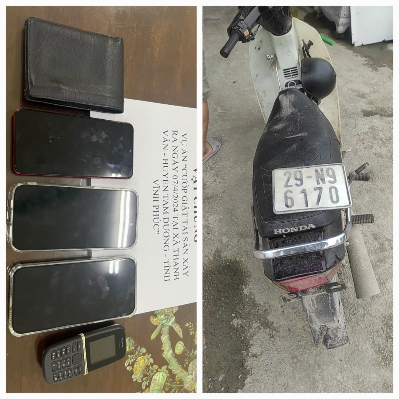 Bắt 2 đối tượng cướp giật tại cửa hàng điện thoại ở Vĩnh Phúc - ảnh 2