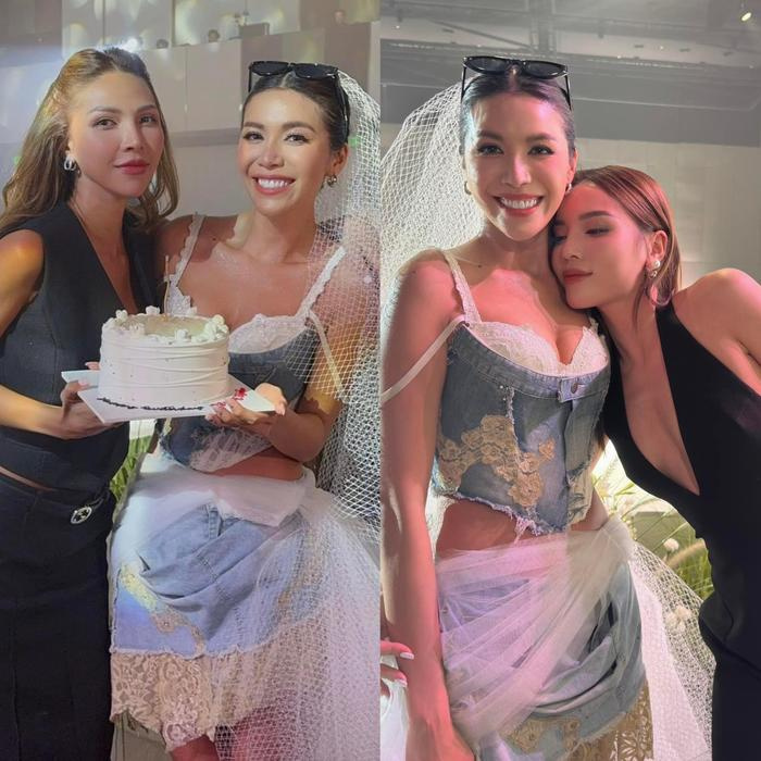Hoa hậu Kỳ Duyên né mặt bạn gái tin đồn trong lễ cưới Minh Tú - ảnh 2
