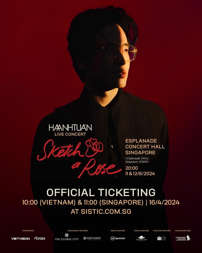 Hà Anh Tuấn chính thức mở bán vé live concert SKETCH A ROSE sau nhu cầu “khổng lồ” từ đợt pre-order! - ảnh 1