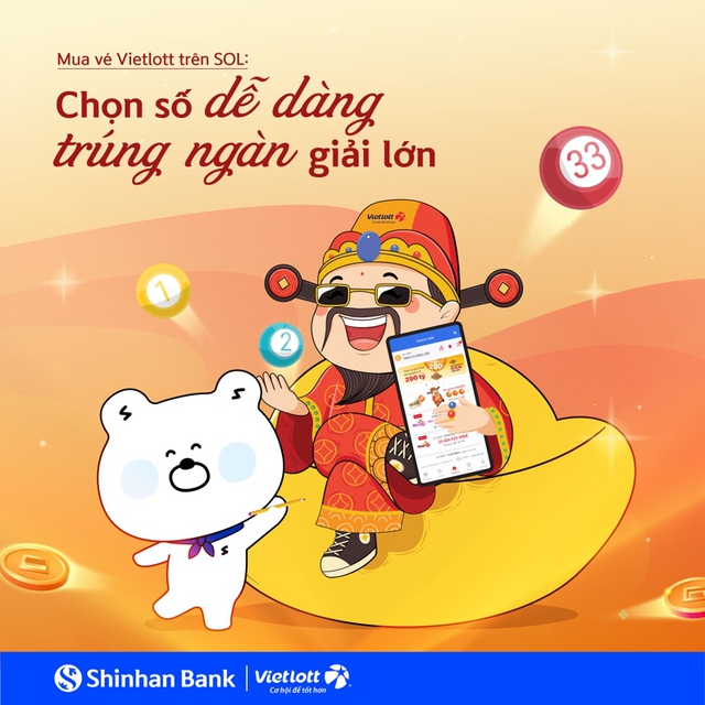 Cùng Shinhan SOL Việt Nam săn Jackpot hàng tỷ đồng với tiện ích “Vietlott SMS” - ảnh 1
