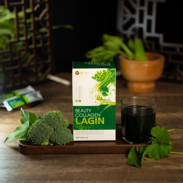 Beauty Collagen Lagin kết hợp rau xanh - Giúp detox cơ thể, làm đẹp da - ảnh 1