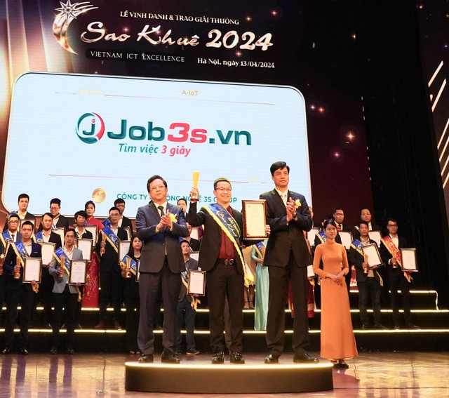 Sở hữu công nghệ AI hàng đầu, Job3s.vn đạt Giải thưởng Sao Khuê 2024 tại lĩnh vực A-IoT - ảnh 1