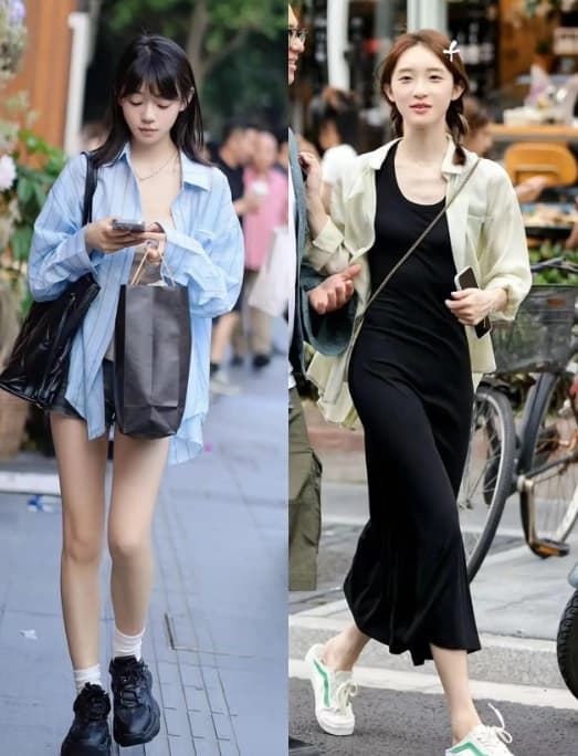 Đừng chỉ kết hợp áo sơ mi với quần, nó quá nhàm chán! Hãy nhìn những cô gái Thượng Hải, họ ăn mặc sang trọng và thời trang như thế này - ảnh 1