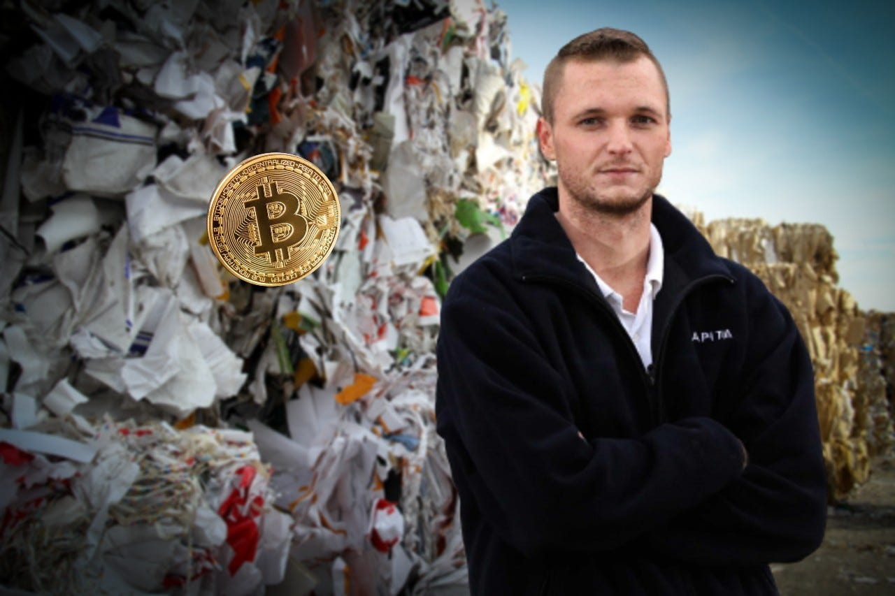 Dùng A.I quét bãi rác để tìm kiếm nửa tỷ đô la Bitcoin bị mất - ảnh 1