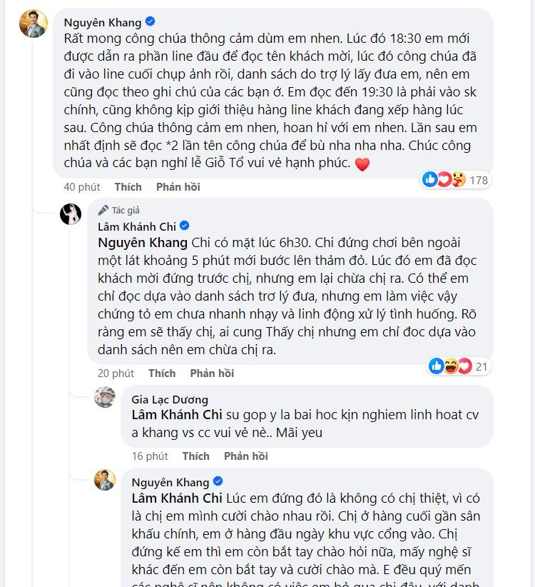 Lâm Khánh Chi đăng đàn tố MC Nguyên Khang: 'Ai em cũng đọc tên, em chừa chị ra' - ảnh 2