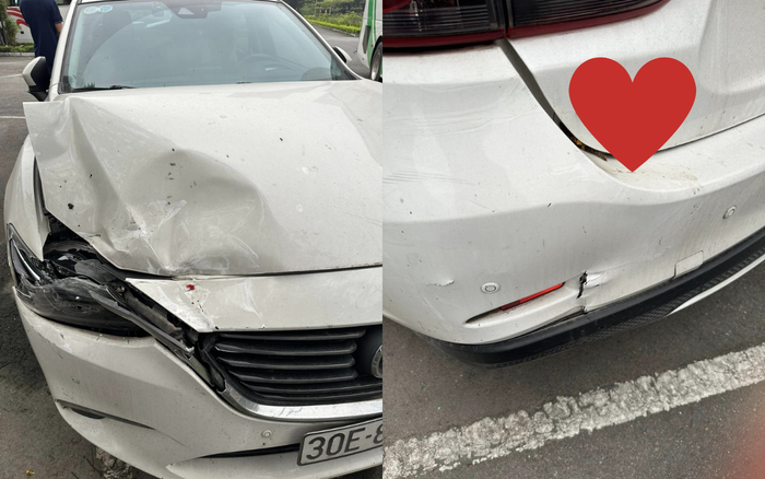 MC Thảo Vân gặp tai nạn giao thông trong lần đầu cầm lái xe ô tô - ảnh 1