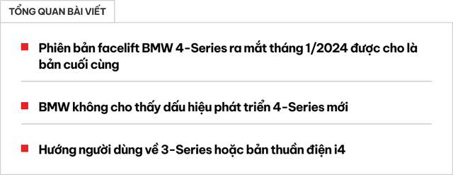 BMW 4-Series không còn lý do tồn tại: Dáng hot có 3-Series, động cơ điện ''theo trend'' có i4, tín đồ hiệu suất sẽ thất vọng khi mất lựa chọn M4 - ảnh 1