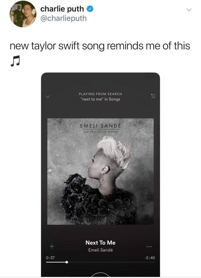 Taylor Swift gọi tên Charlie Puth trong album mới sau ồn ào nhiều năm trước - ảnh 2