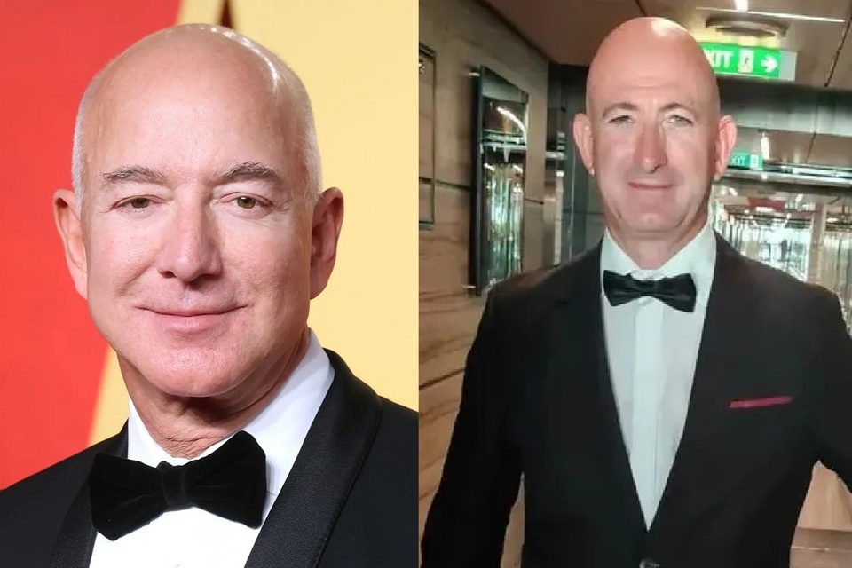 Anh thợ điện đổi đời nhờ khuôn mặt giống hệt Jeff Bezos - ảnh 1