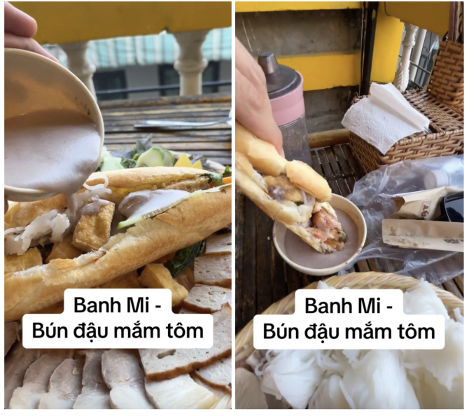Du khách Tây thử ăn bánh mì chấm... mắm tôm, dân mạng Việt hốt hoảng: 