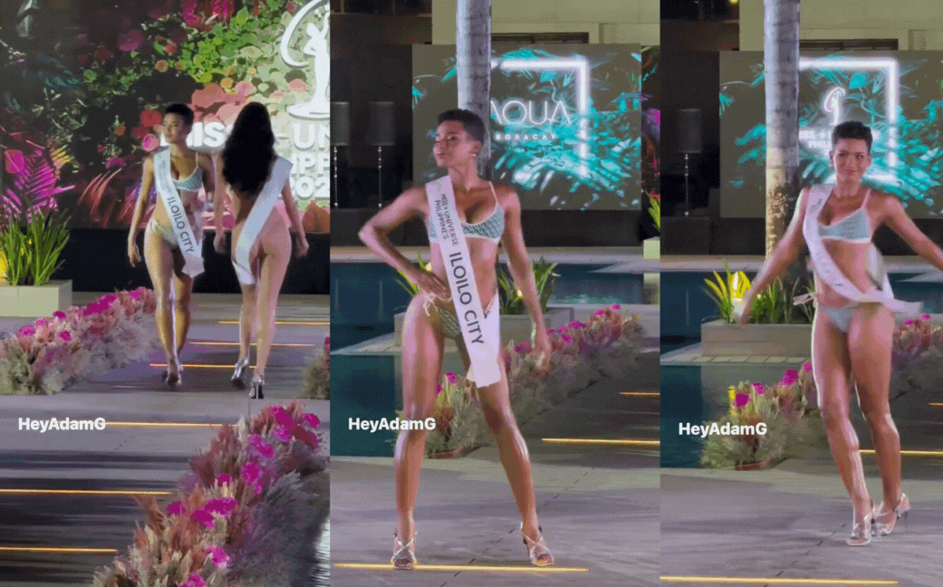 Thí sinh ''giống con trai'' tại Miss Universe Philippines ''walk'' mượt mà trong bộ bikini nhỏ xíu - ảnh 1