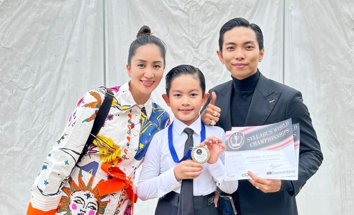 Con trai của Khánh Thi - Phan Hiển vô địch thế giới lần 2 dancesport hạng tuổi Thiếu Nhi - ảnh 3