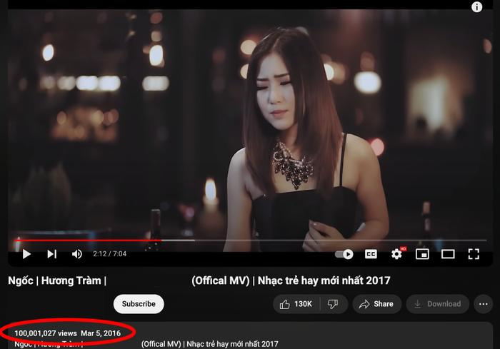 Hương Tràm có thêm MV trăm triệu view sau hơn 8 năm ra mắt - ảnh 1