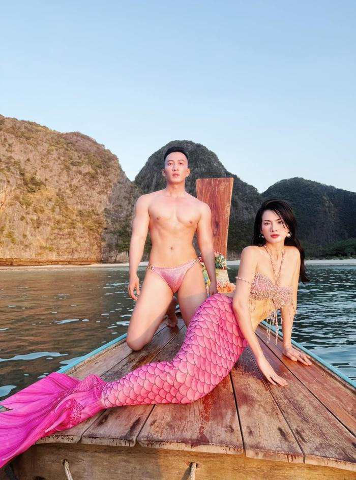 Chân dài Việt nóng bỏng ngày hè: Siêu mẫu Anh Thư ấn tượng nhất, khoe dáng cùng mẫu nam - ảnh 2