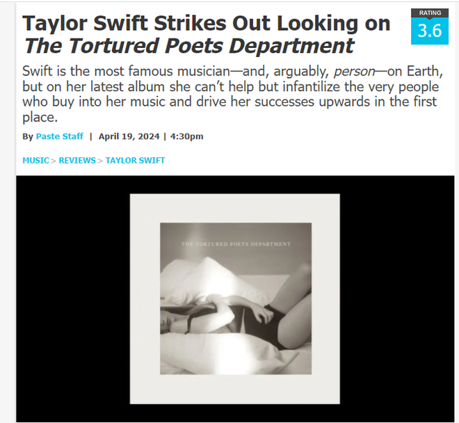 Chê album mới của Taylor Swift, sợ bị fan cuồng dọa giết - ảnh 2