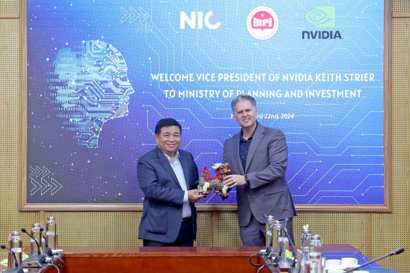 Bộ trưởng Nguyễn Chí Dũng gặp Phó chủ tịch NVIDIA, bàn hợp tác về AI và bán dẫn - ảnh 1