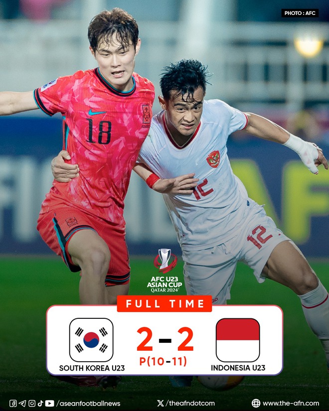 Địa chấn: U23 Indonesia đánh bại U23 Hàn Quốc sau 12 lượt đá pen, vào thẳng bán kết ngay lần đầu dự giải U23 châu Á - ảnh 2
