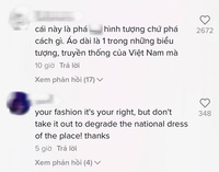 "Thánh khẩu nghiệp" Mèo Thoại ăn "gạch đá" tới tấp vì bôi nhọ áo dài Việt Nam: Đừng mang biểu tượng thiêng liêng ra làm trò đùa!