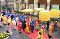Tái hiện các nghi lễ cung đình dịp Tết nguyên đán tại Hoàng thành Thăng Long