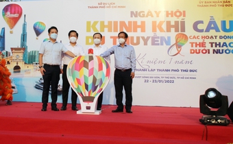 Lần đầu tiên tổ chức Ngày hội Khinh khí cầu tại Thành phố Hồ Chí Minh