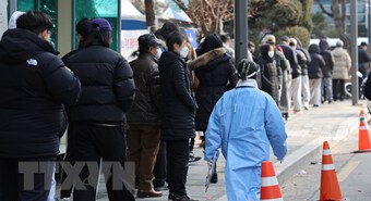 Dịch COVID-19: Số ca bệnh mới ở Hàn Quốc tăng lên mức cao nhất