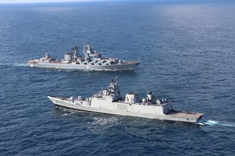 Hạm đội phương Bắc của Hải quân Nga diễn tập ở vùng biển Bắc Cực