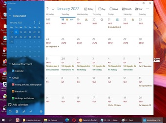 Hướng dẫn cài lịch âm cho Windows 10 