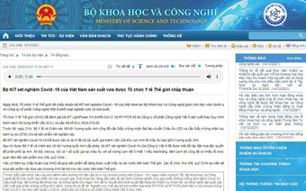 Kiến nghị làm rõ trách nhiệm Bộ Khoa học - công nghệ, Bộ Y tế liên quan vụ Việt Á