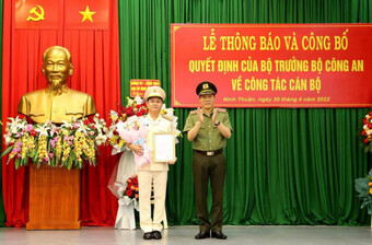 Khánh Hòa và Ninh Thuận có tân Giám đốc Công an tỉnh