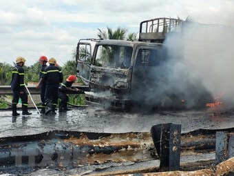 Sớm khắc phục hư hỏng cao tốc Trung Lương sau vụ xe cháy xe bồn