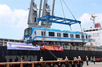 17 đoàn tàu tuyến metro Bến Thành-Suối Tiên đã được nhập về Việt Nam
